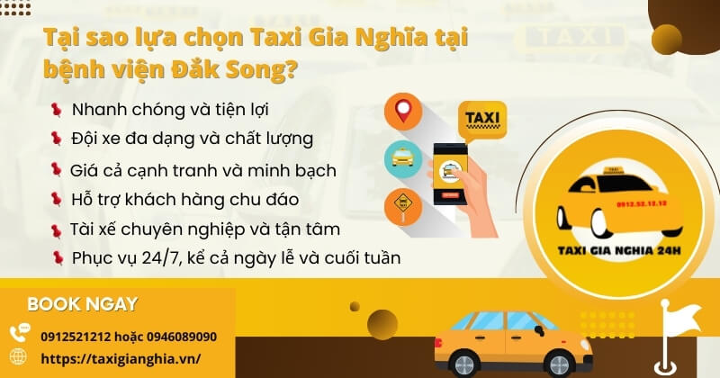 Taxi Gia Nghĩa tại bệnh viện Đắk Song