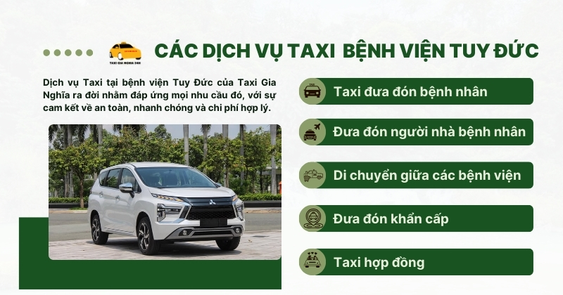 Taxi tại bệnh viện Tuy Đức - SĐT 0912521212