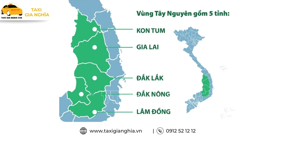 Tây Nguyên ở đâu trên bản đồ Việt Nam? 