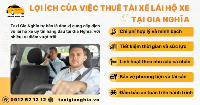 Tài xế lái hộ tại Gia Nghĩa giúp đảm bảo an toàn giao thông, tiết kiệm