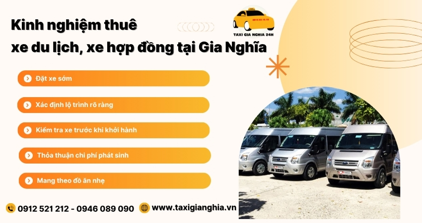  Kinh nghiệm thuê xe tiết kiệm và hiệu quả tại Gia Nghĩa
