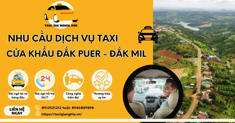 Nhu cầu di chuyển cao tại cửa khẩu Đắk Puer và trung tâm huyện Đắk Mil.