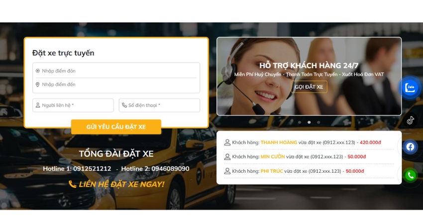 Hướng dẫn đặt Taxi sân bay tại Taxi Gia Nghĩa