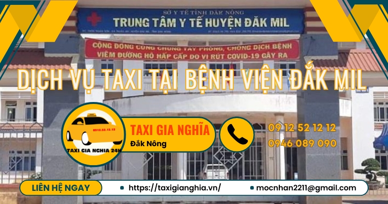 Dịch vụ Taxi tại bệnh viện Đắk MiL